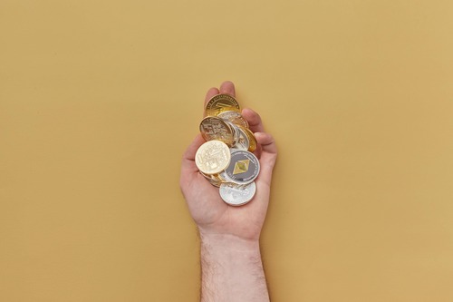 Step-by-step Bitcoin exchange process showing wallet address input and transaction confirmation